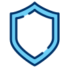 Icon illustration of a shield