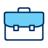 Icon illustration of a briefcase
